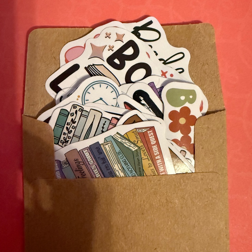 Colorful Book-Themed Sticker Set - Picture 2 of 4